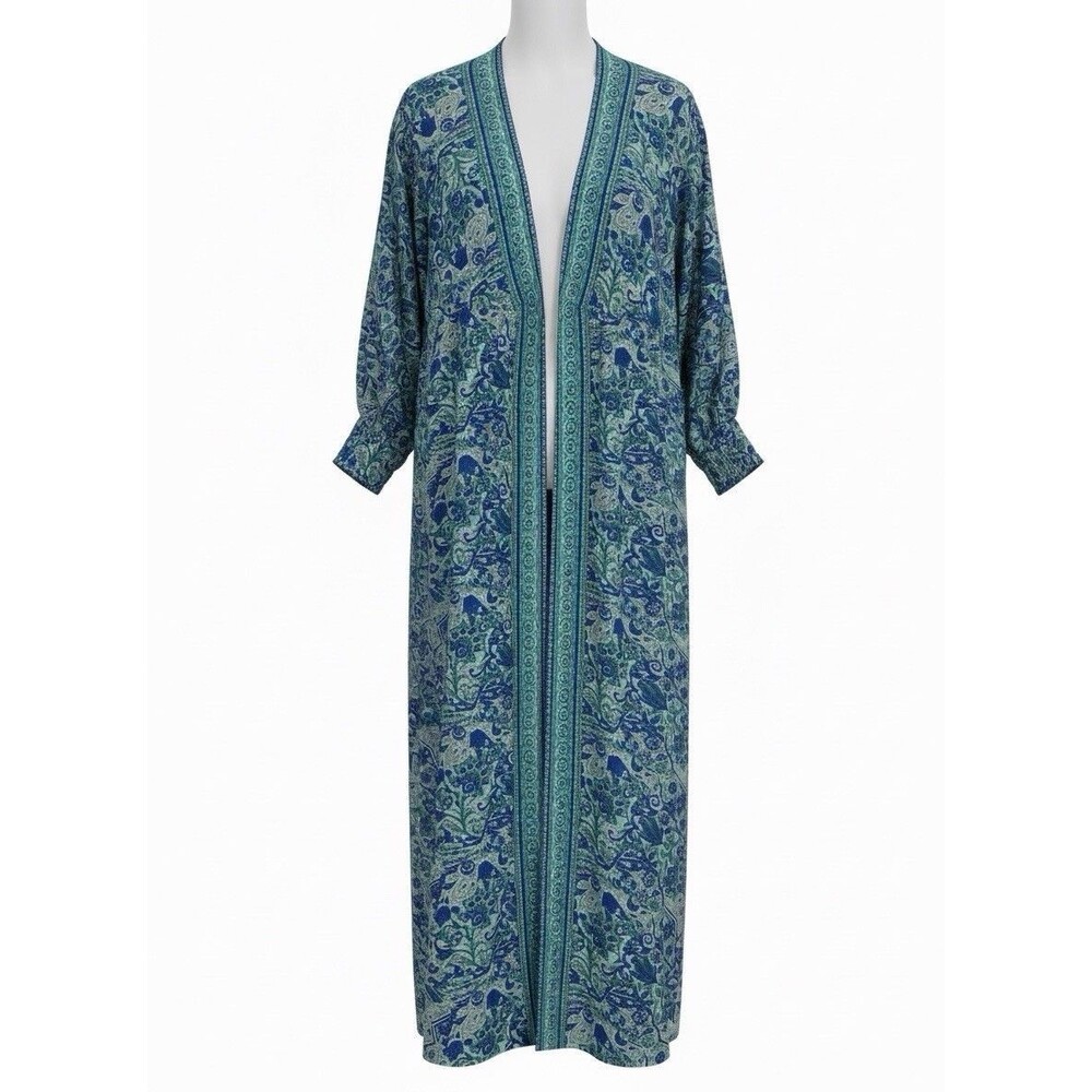 Palak Robe Women's One Size Dress Gown Boho Beach Cover Up Resort Maxi Dress